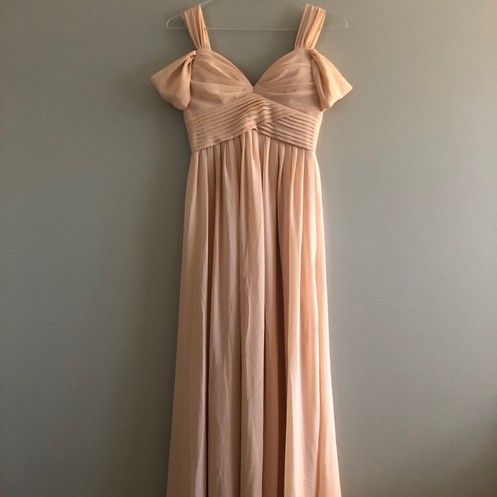 Lulu's Bridal Blush Pink Maxi Dress